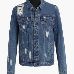 Distressed Denim Jacket